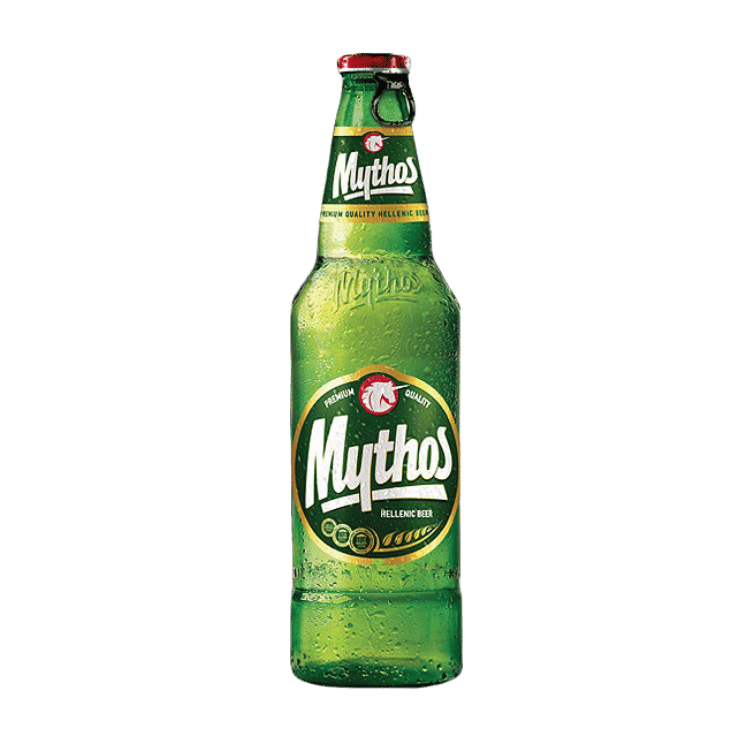 Mythos Bier in Flasche (330ml 5%) von Mythos bei Araxxon  - Hochwertiges griechisches Produkt.   Mythos Bier in Flasche (330ml 5%) από Mythos στο Araxxon  - Αυθεντικό ελληνικό προϊόν.